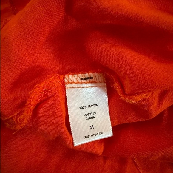 New York & Company Orange Halter Midi Dress Size M - Picture 13 of 17
